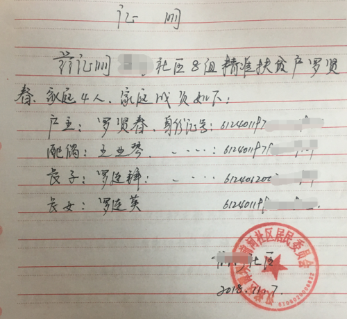 罗连峰贫困证明